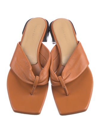 Dear Frances Leather Slides