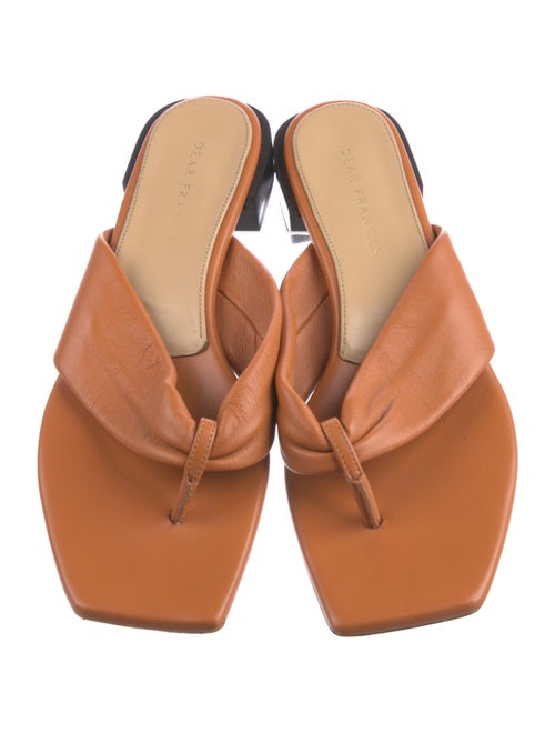 Dear Frances Leather Slides