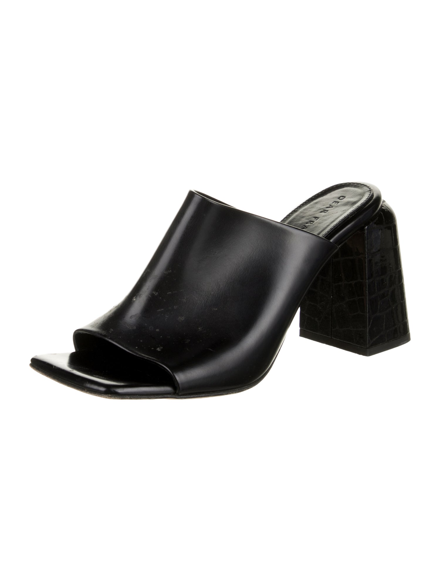 Dear Frances Leather Slides
