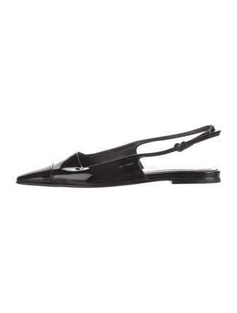 Dear Frances Patent Leather Slingback Flats