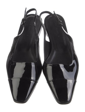 Dear Frances Patent Leather Slingback Flats