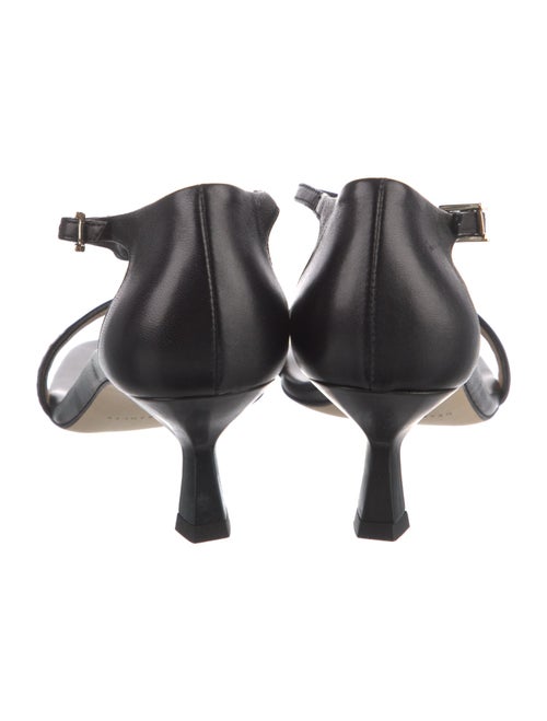 Dear Frances Leather Animal Print Sandals