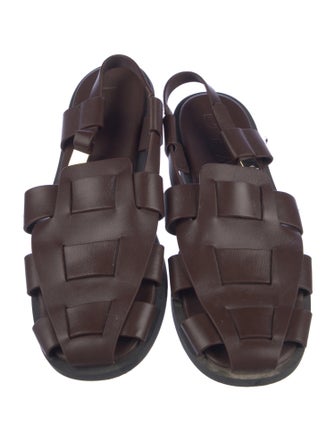 Dear Frances Leather Slingback Sandals