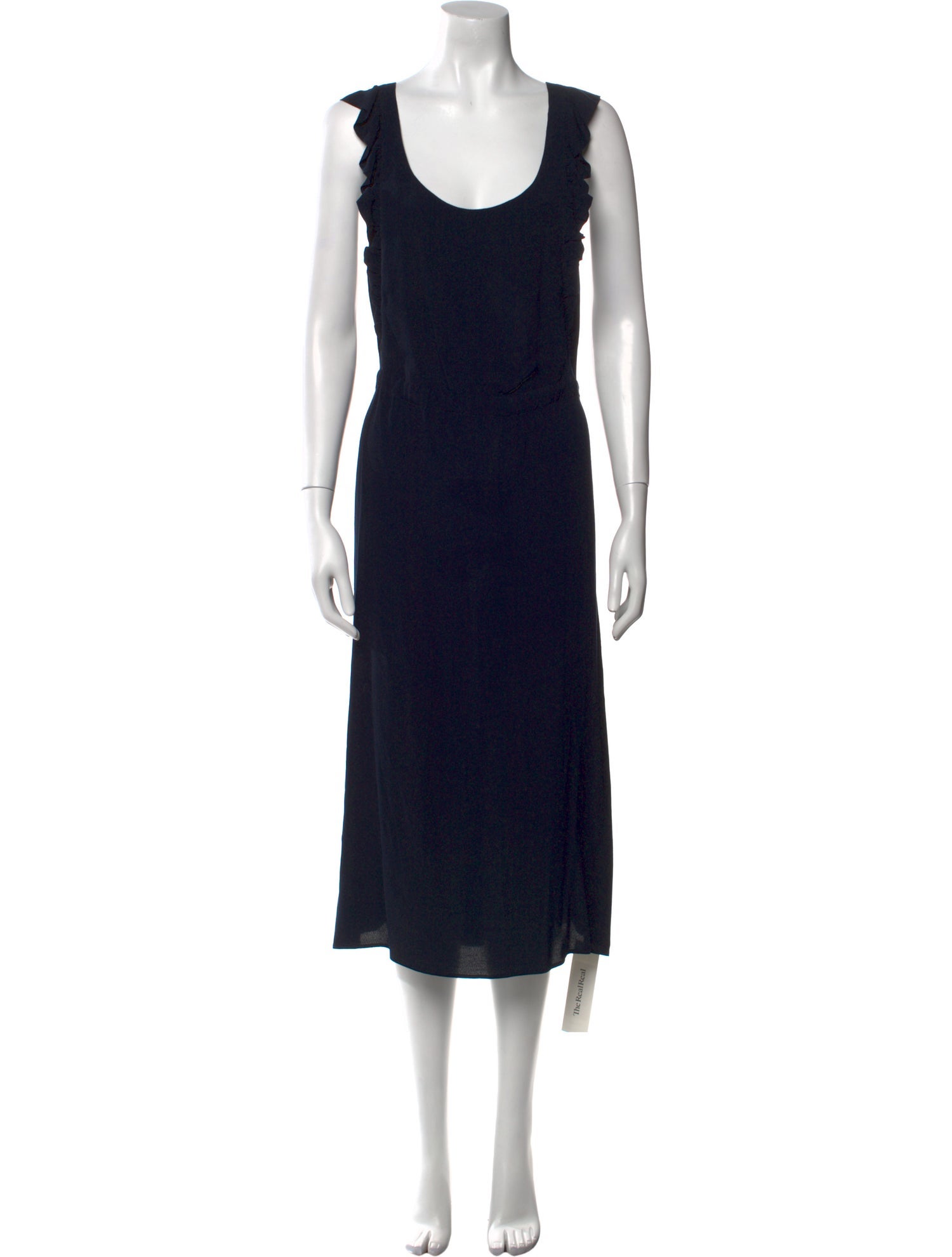 Des Petits Hauts Scoop Neck Midi Length Dress