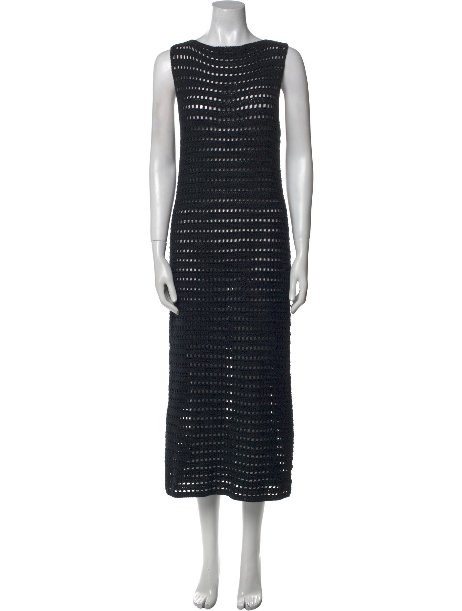 Deima Knitwear Striped Midi Length Dress