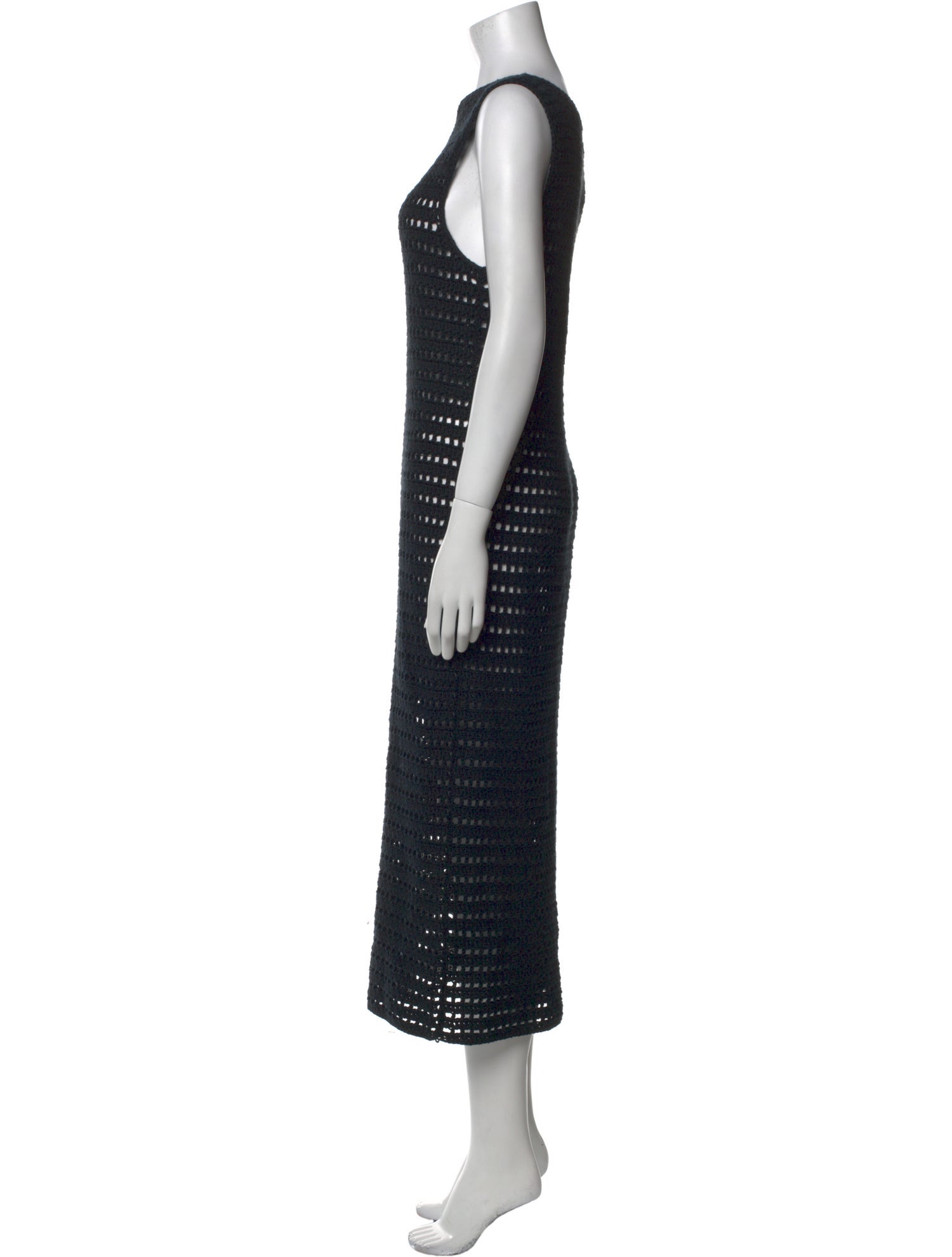 Deima Knitwear Striped Midi Length Dress