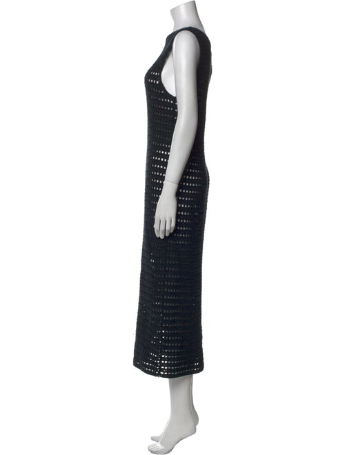 Deima Knitwear Striped Midi Length Dress