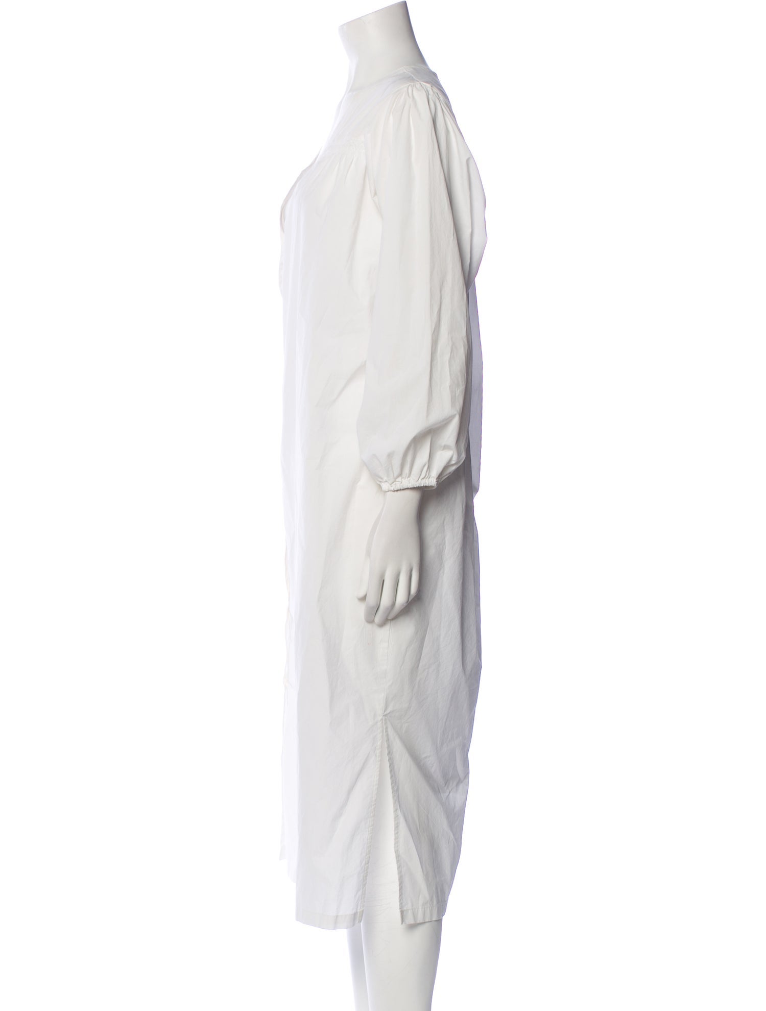 Deiji Studios V-Neck Midi Length Dress