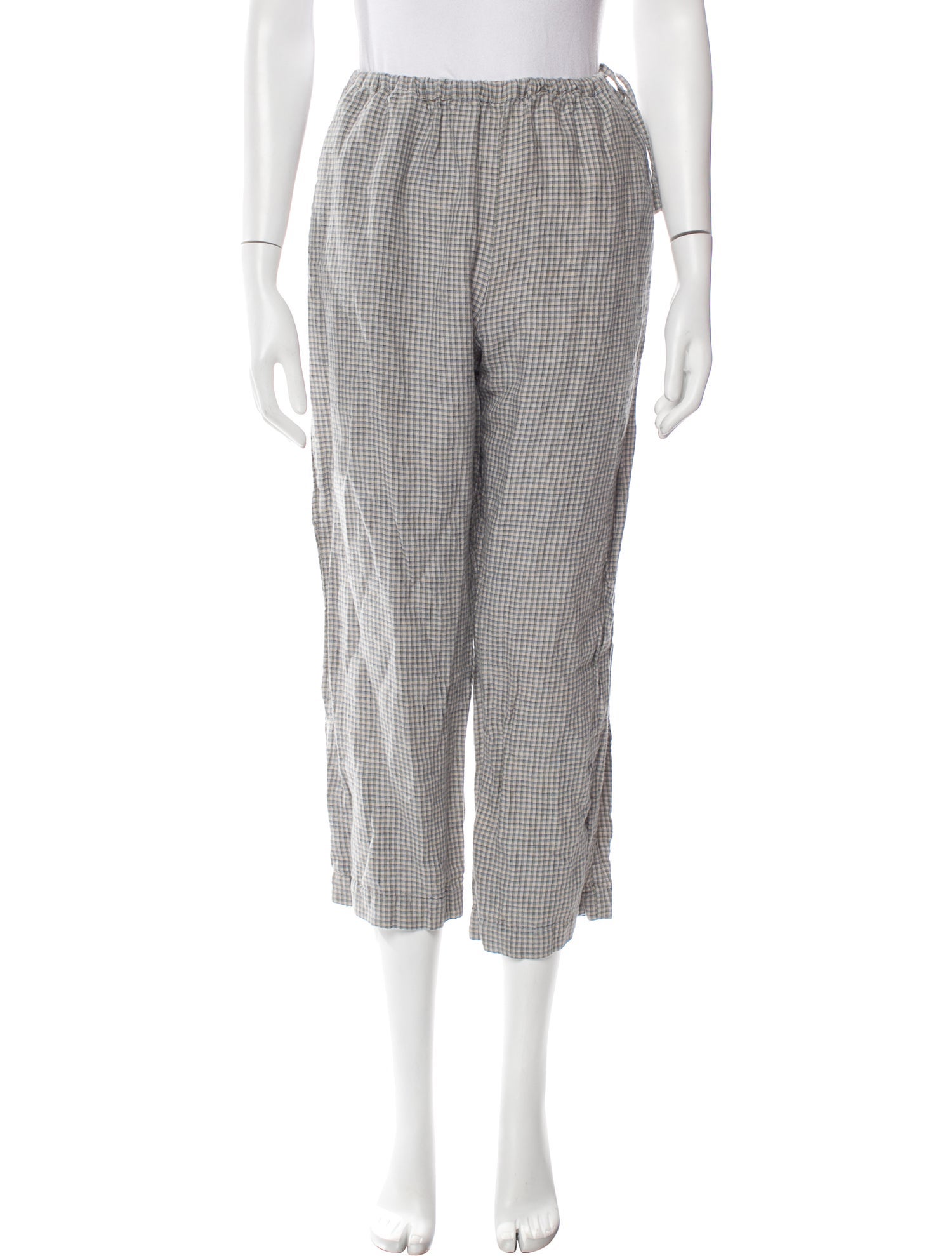 Deiji Studios Linen Plaid Print Pajamas