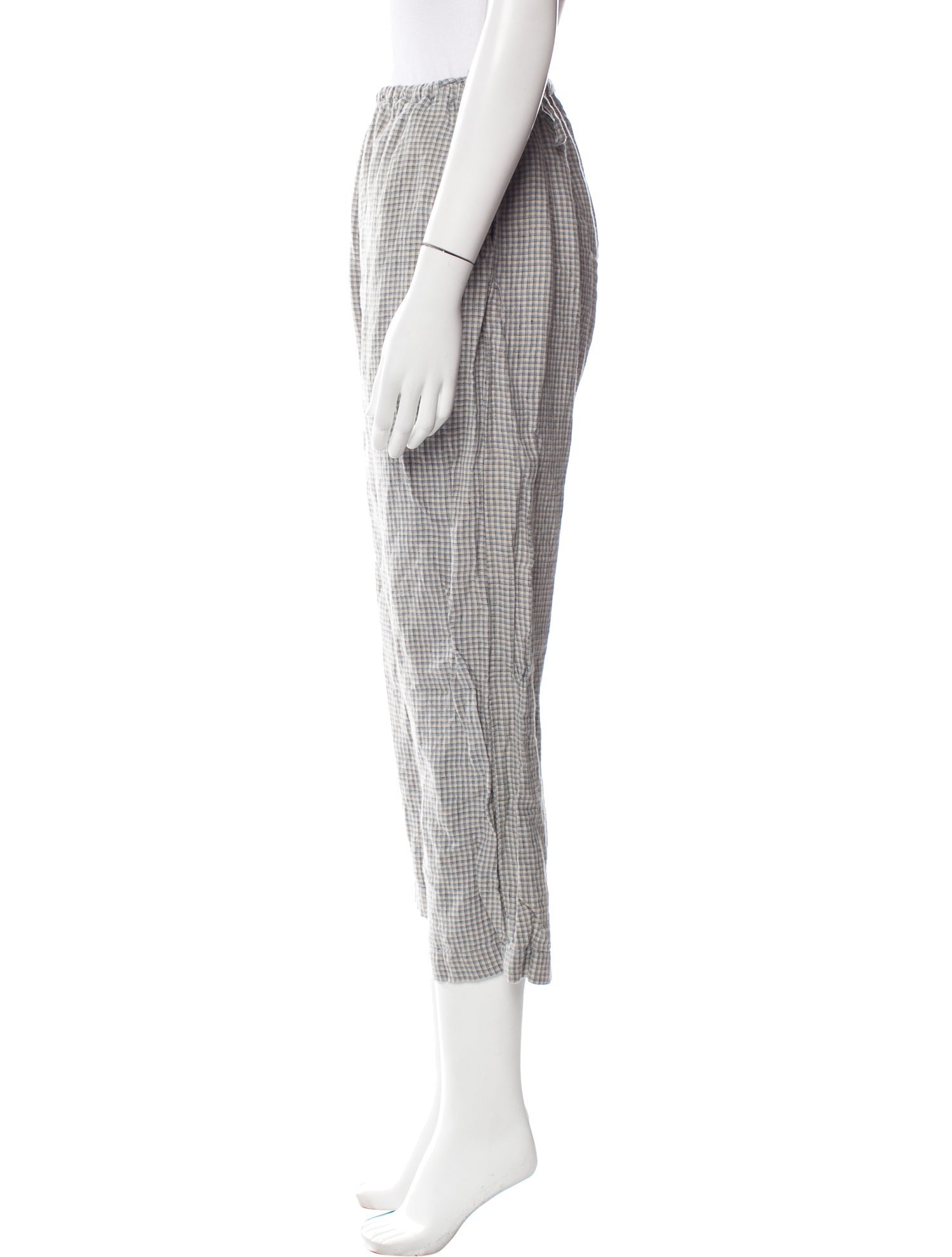 Deiji Studios Linen Plaid Print Pajamas