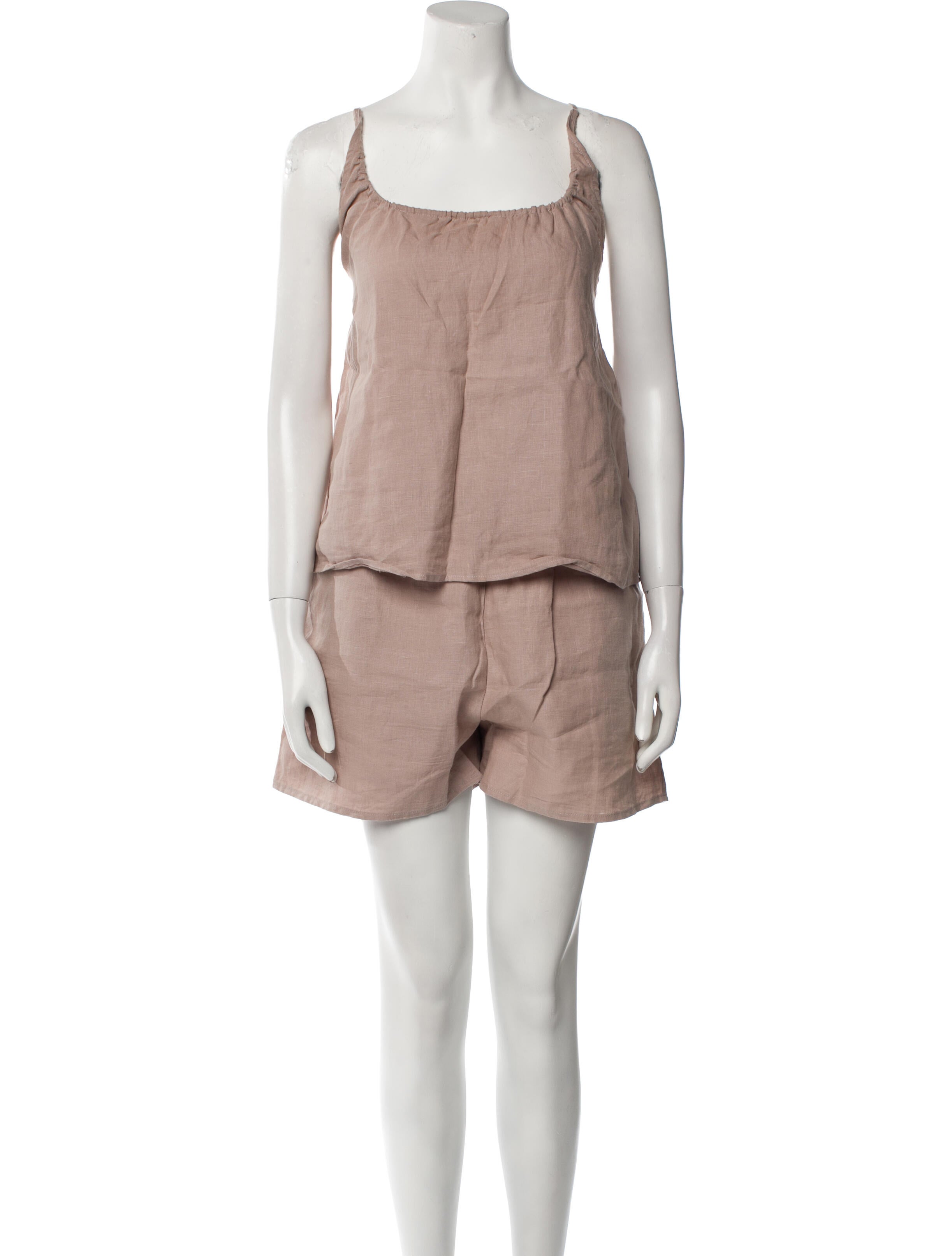 Deiji Studios Linen Printed Short Set