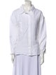 Deiji Studios Linen Three-Quarter Sleeve Button-Up Top