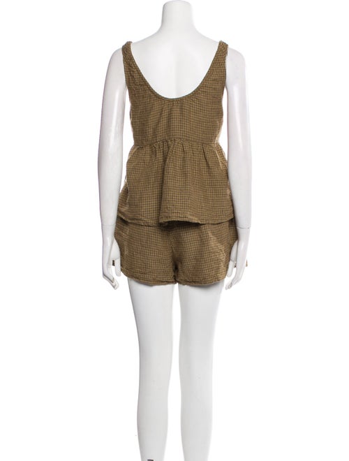 Deiji Studios Linen Printed Short Set