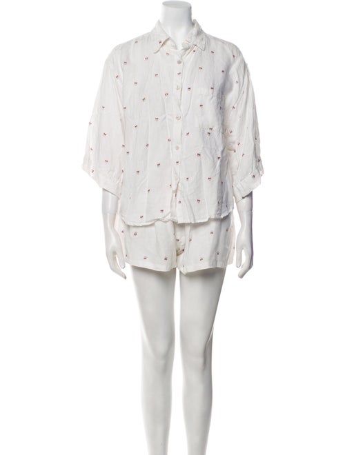 Deiji Studios Linen Printed Short Set