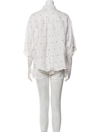 Deiji Studios Linen Printed Short Set