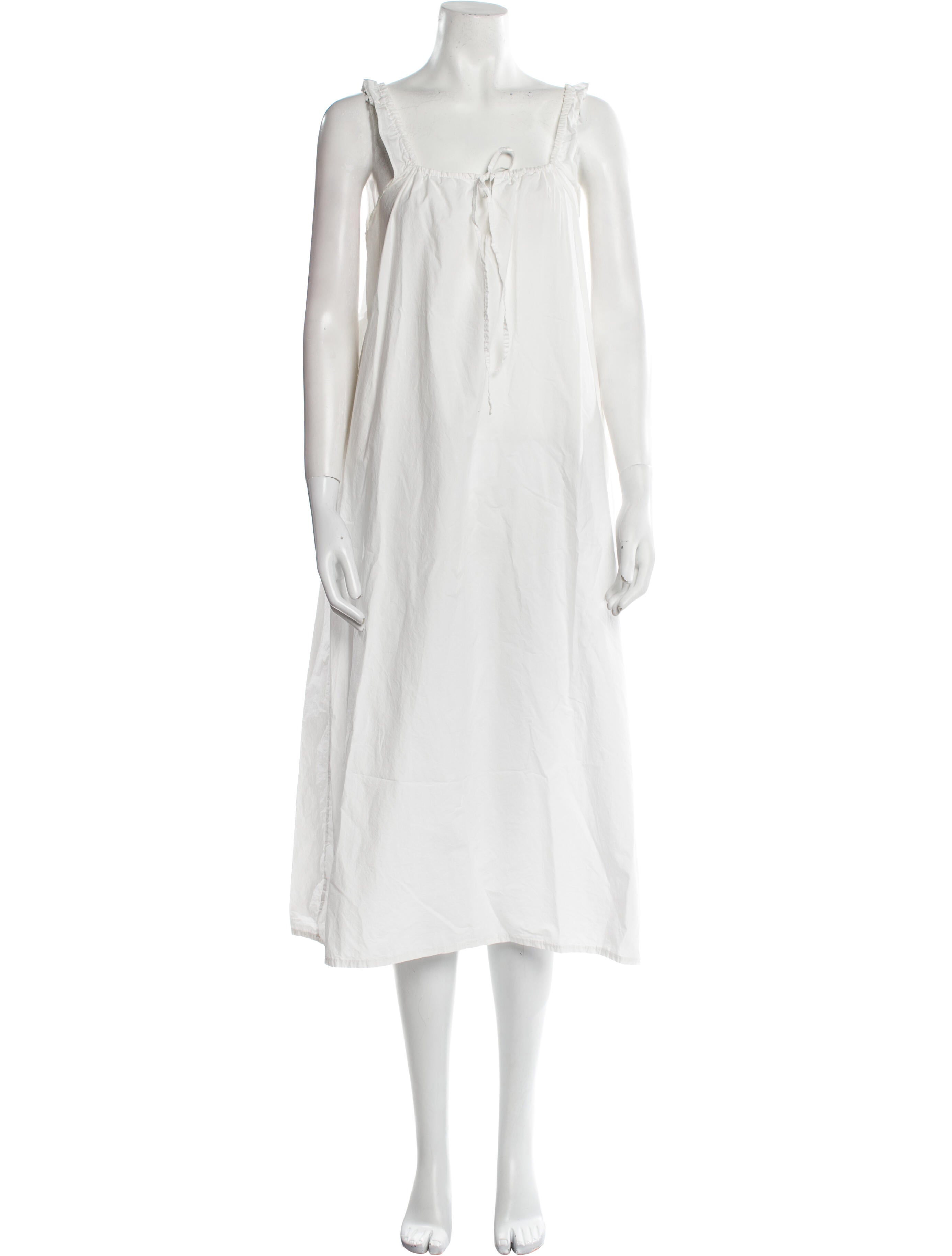 Deiji Studios Square Neckline Midi Length Dress