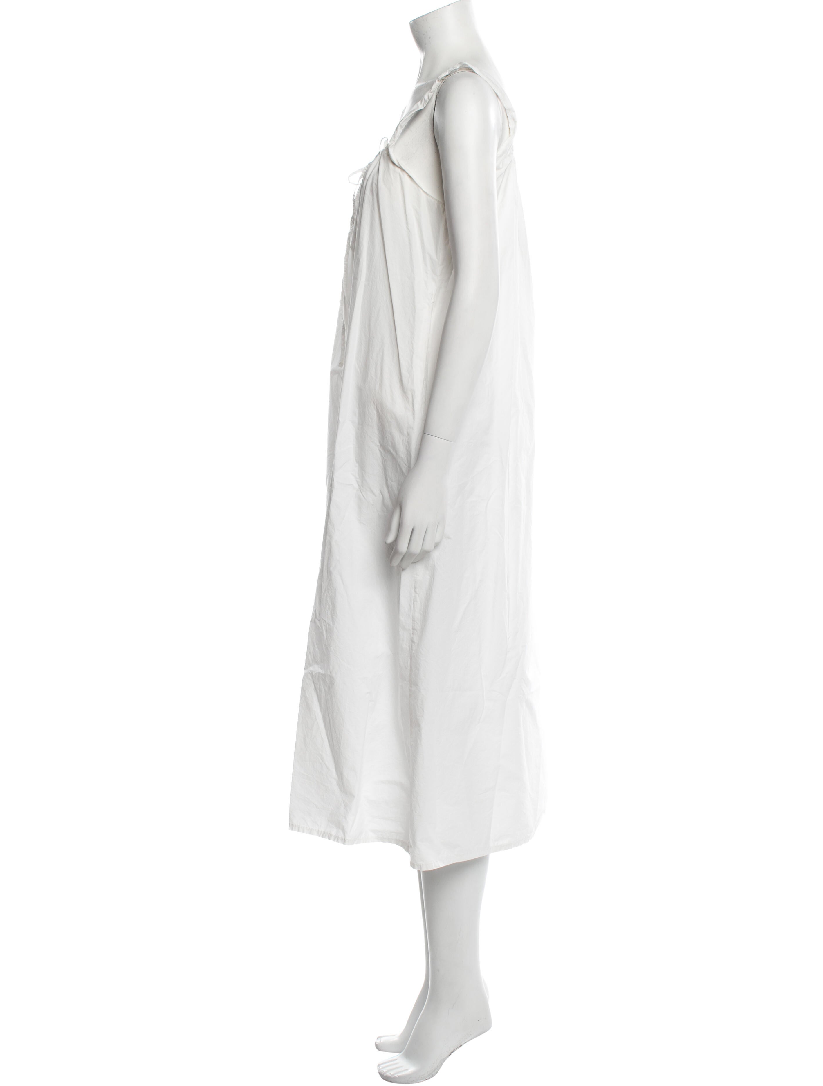 Deiji Studios Square Neckline Midi Length Dress