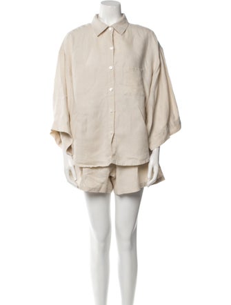 Deiji Studios Linen Short Set