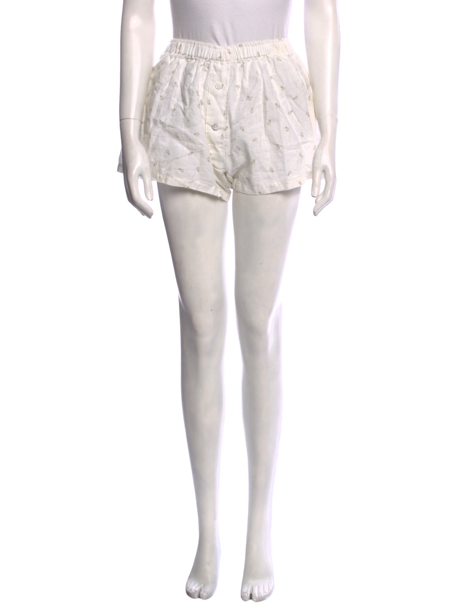 Deiji Studios Linen Mini Shorts