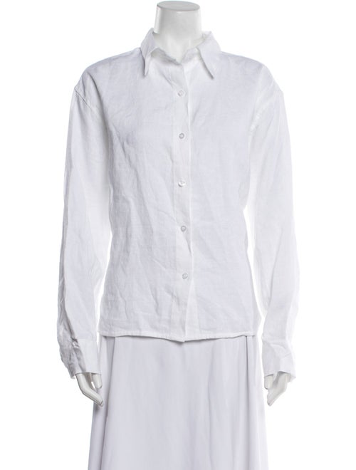 Deiji Studios Linen Long Sleeve Button-Up Top