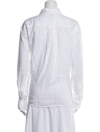 Deiji Studios Linen Long Sleeve Button-Up Top