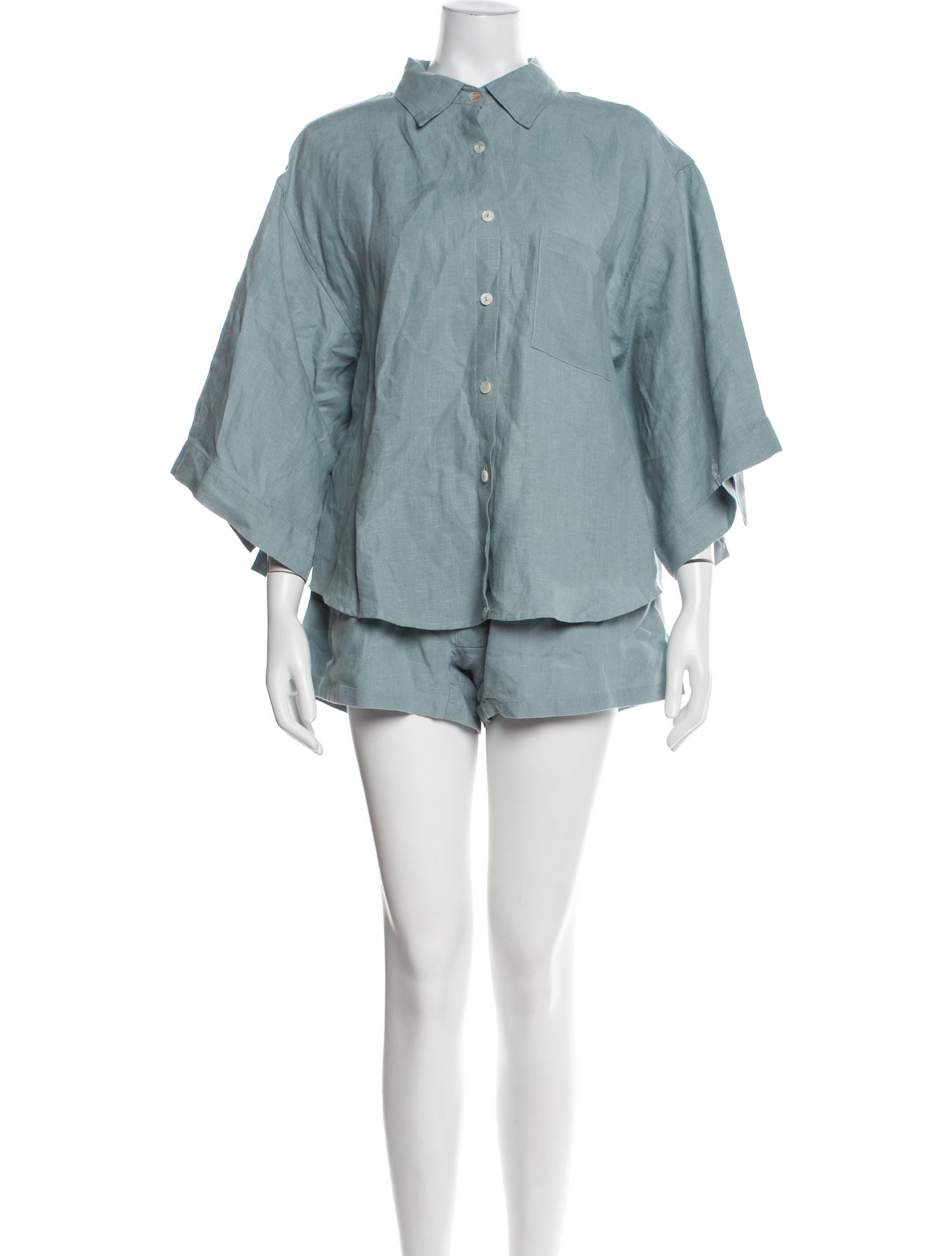 Deiji Studios Linen Short Set