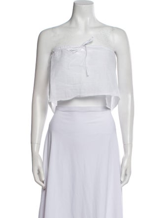 Deiji Studios Strapless Crop Top