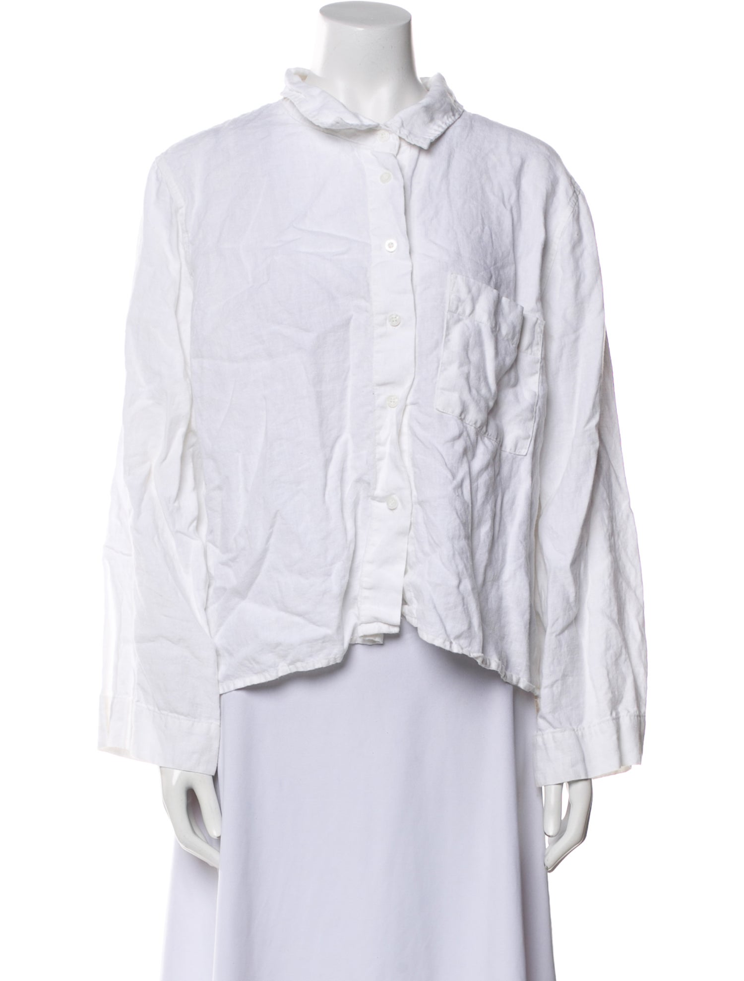 Deiji Studios Linen Long Sleeve Button-Up Top