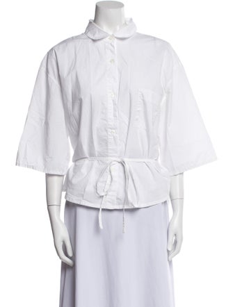 Deiji Studios Three-Quarter Sleeve Button-Up Top