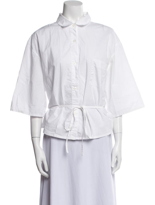 Deiji Studios Three-Quarter Sleeve Button-Up Top