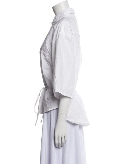 Deiji Studios Three-Quarter Sleeve Button-Up Top