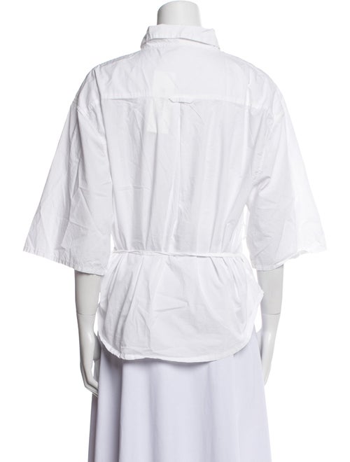 Deiji Studios Three-Quarter Sleeve Button-Up Top