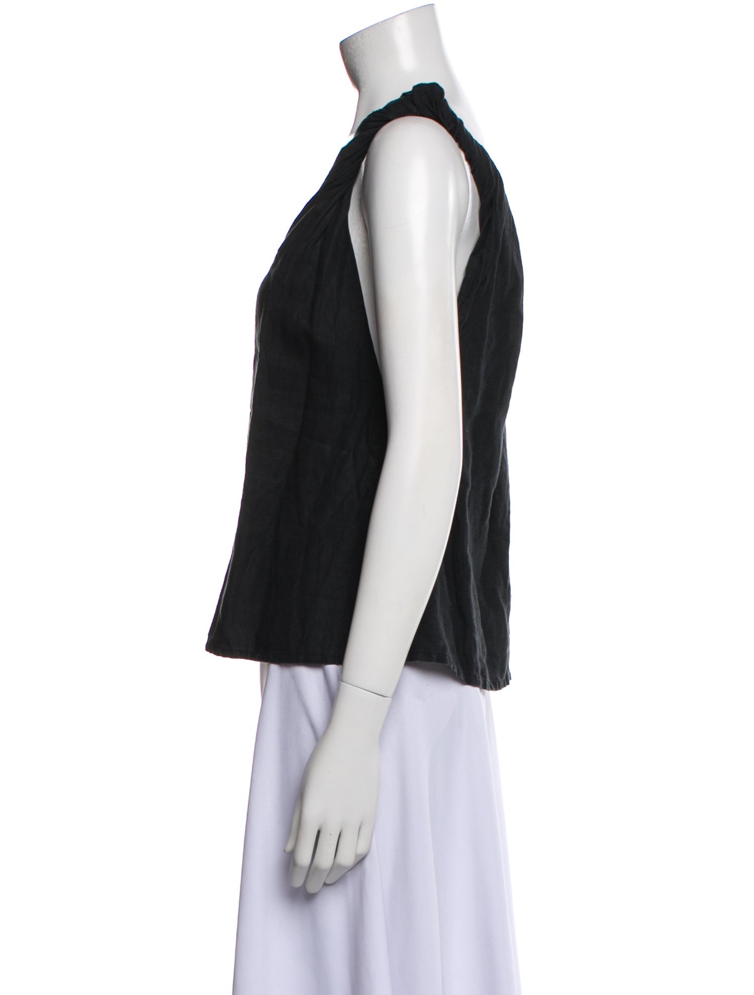 Deiji Studios Linen V-Neck Top