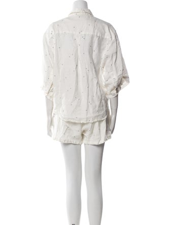 Deiji Studios Linen Printed Short Set