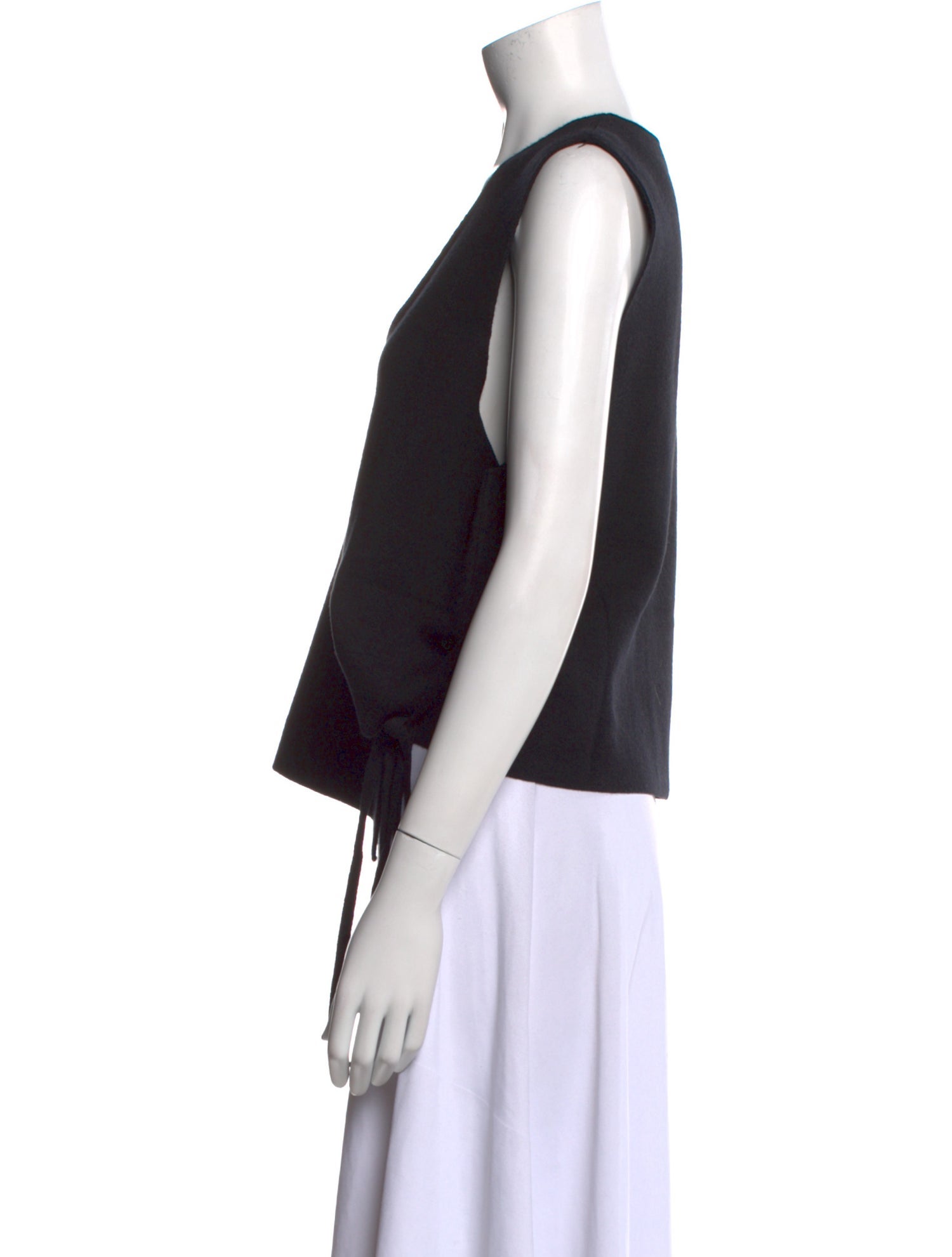 Deiji Studios V-Neck Sleeveless Crop Top w/ Tags