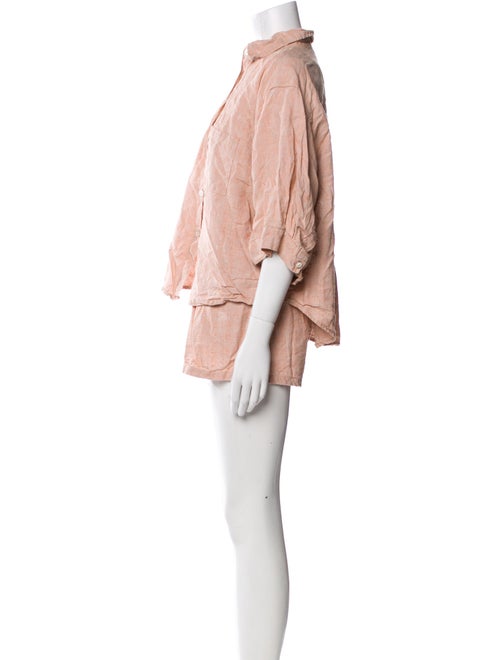 Deiji Studios Linen Pleated Accents Pant Set