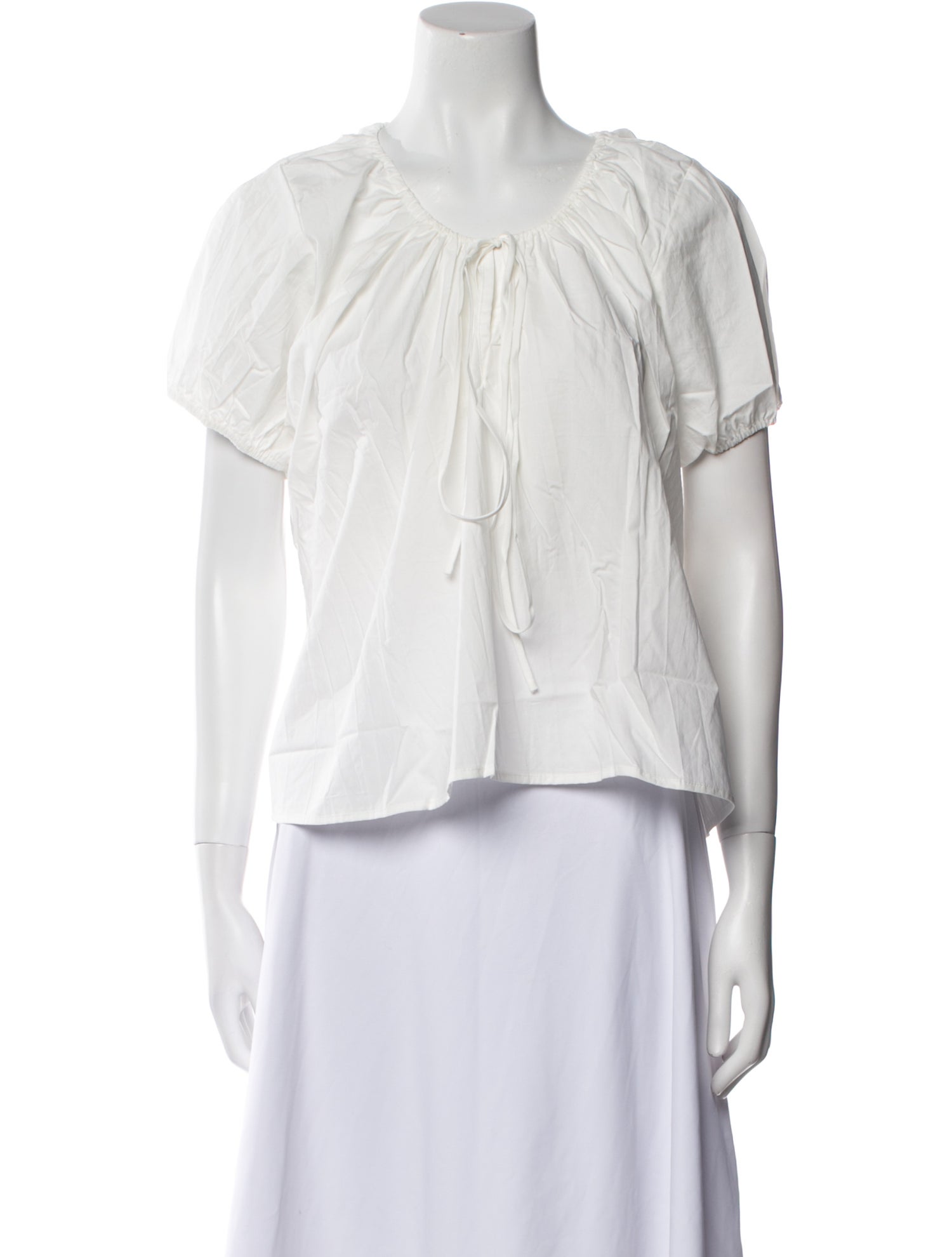 Deiji Studios Scoop Neck Short Sleeve Crop Top