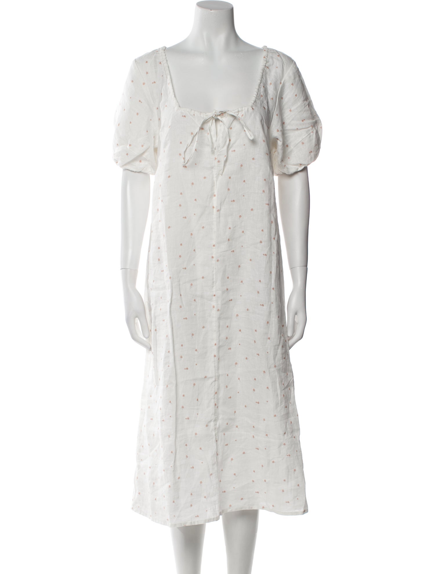 Deiji Studios Linen Midi Length Dress