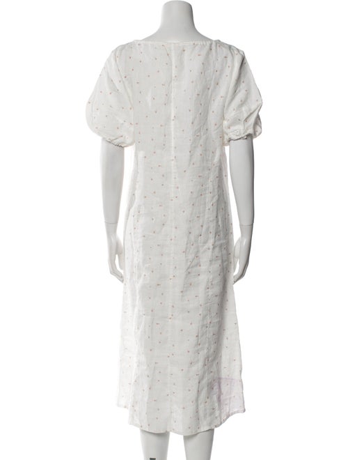 Deiji Studios Linen Midi Length Dress