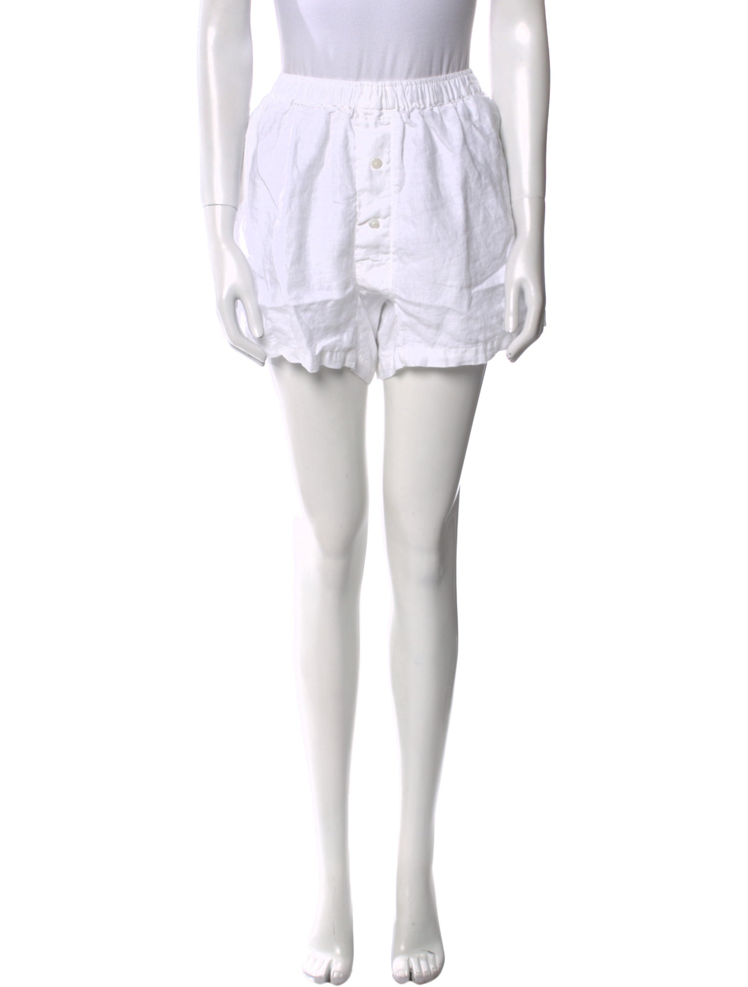 Deiji Studios Linen Mini Shorts