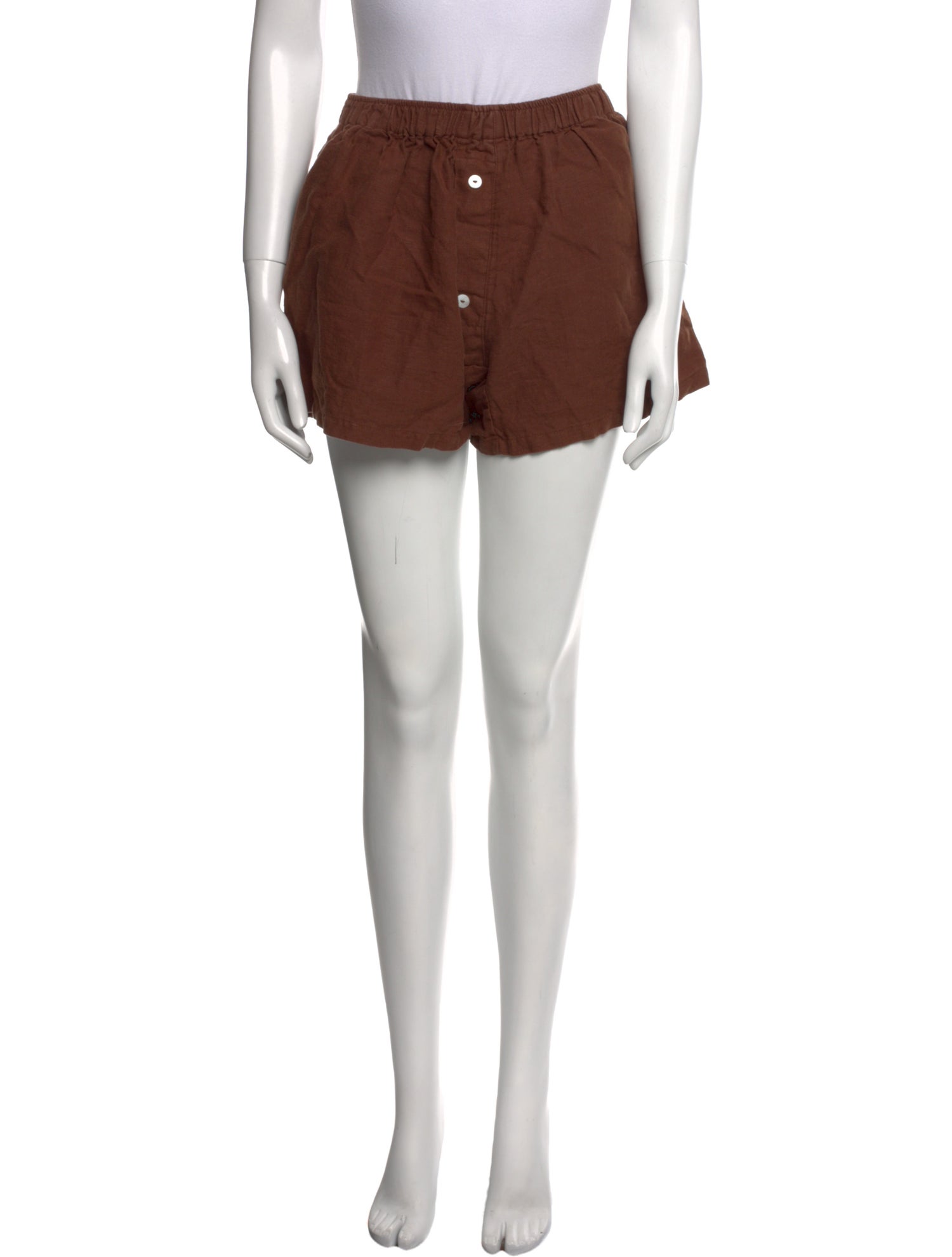 Deiji Studios Linen Mini Shorts