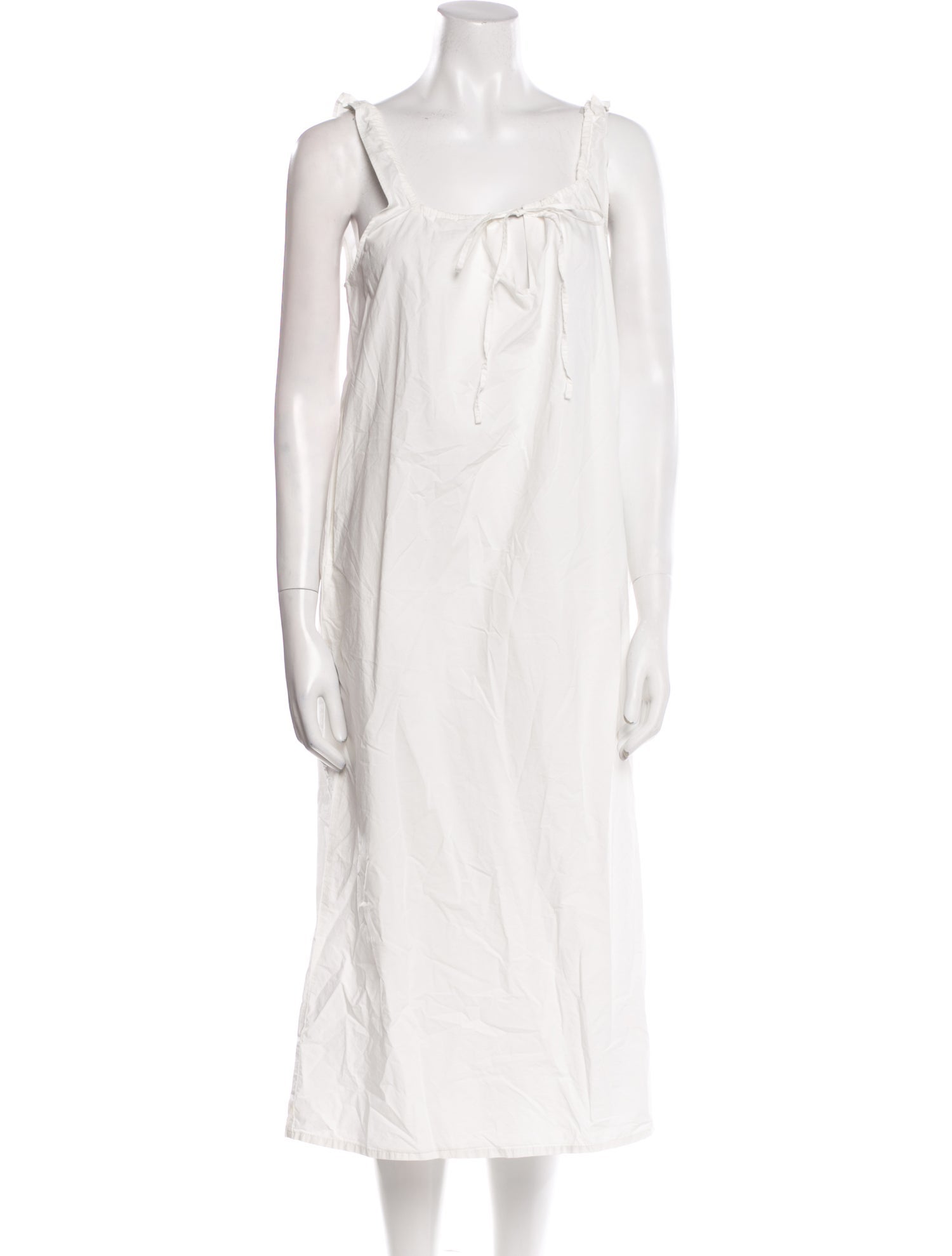 Deiji Studios Square Neckline Midi Length Dress