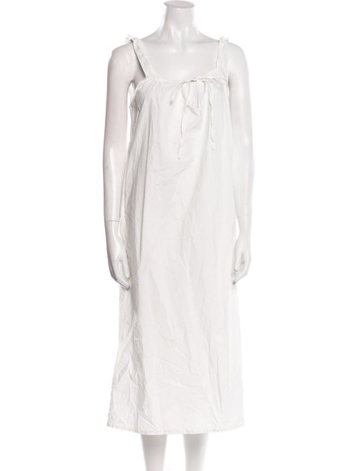 Deiji Studios Square Neckline Midi Length Dress