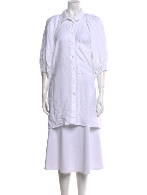 Deiji Studios Linen Three-Quarter Sleeve Tunic