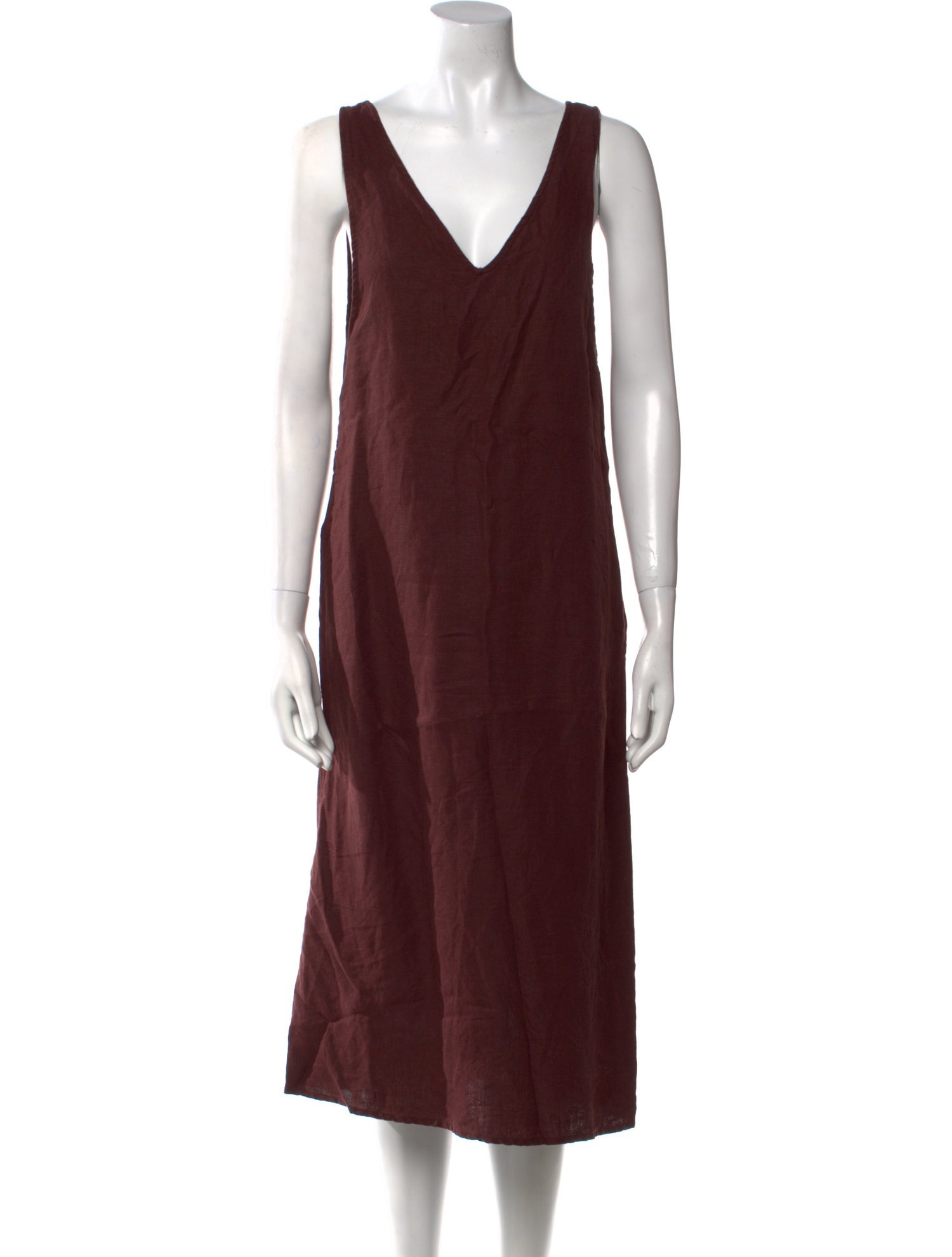 Deiji Studios Linen Midi Length Dress