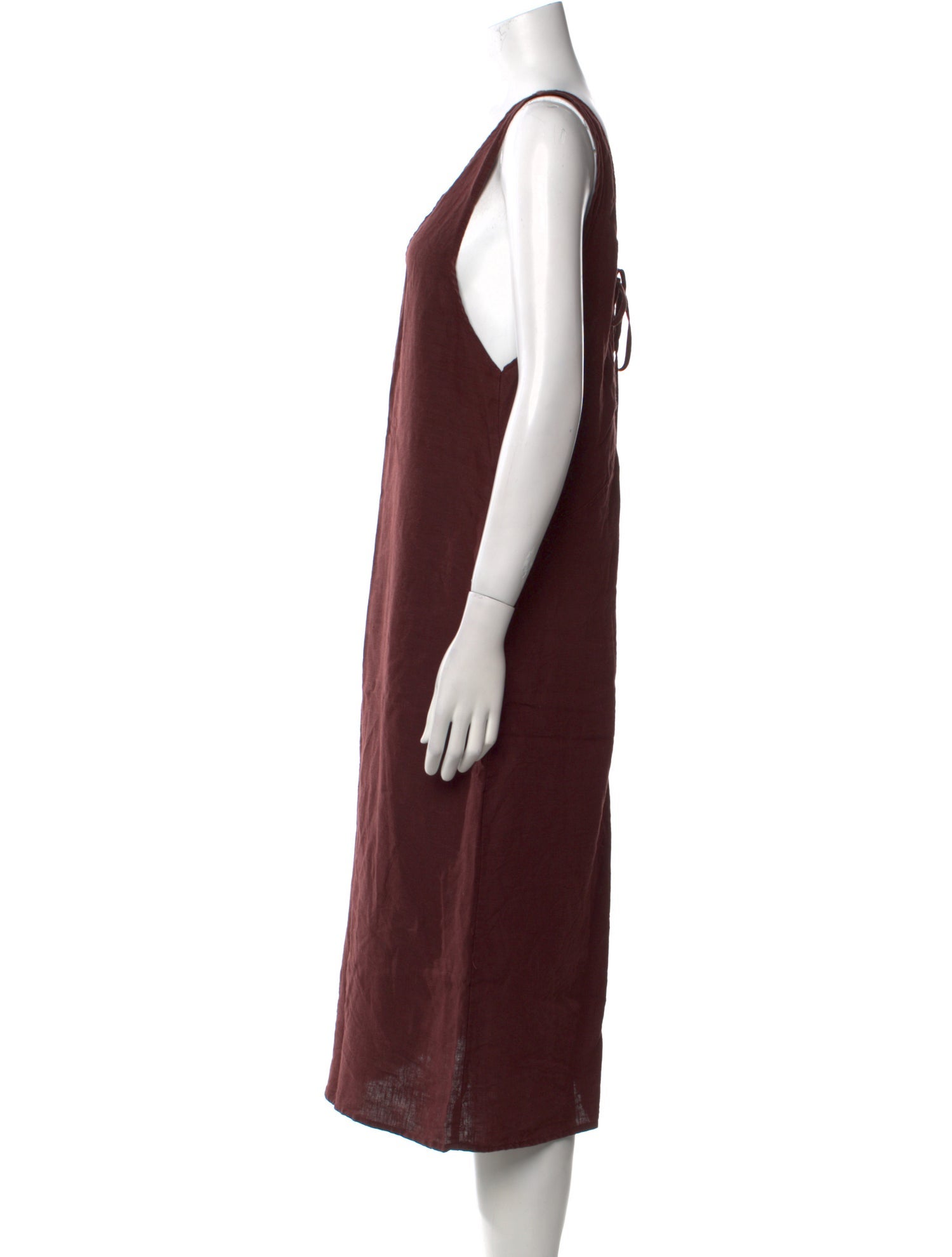 Deiji Studios Linen Midi Length Dress