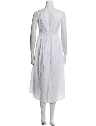 Deiji Studios V-Neck Midi Length Dress