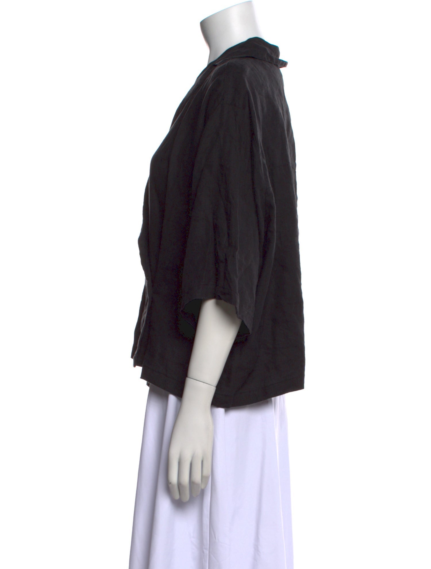 Deiji Studios Linen V-Neck Blouse