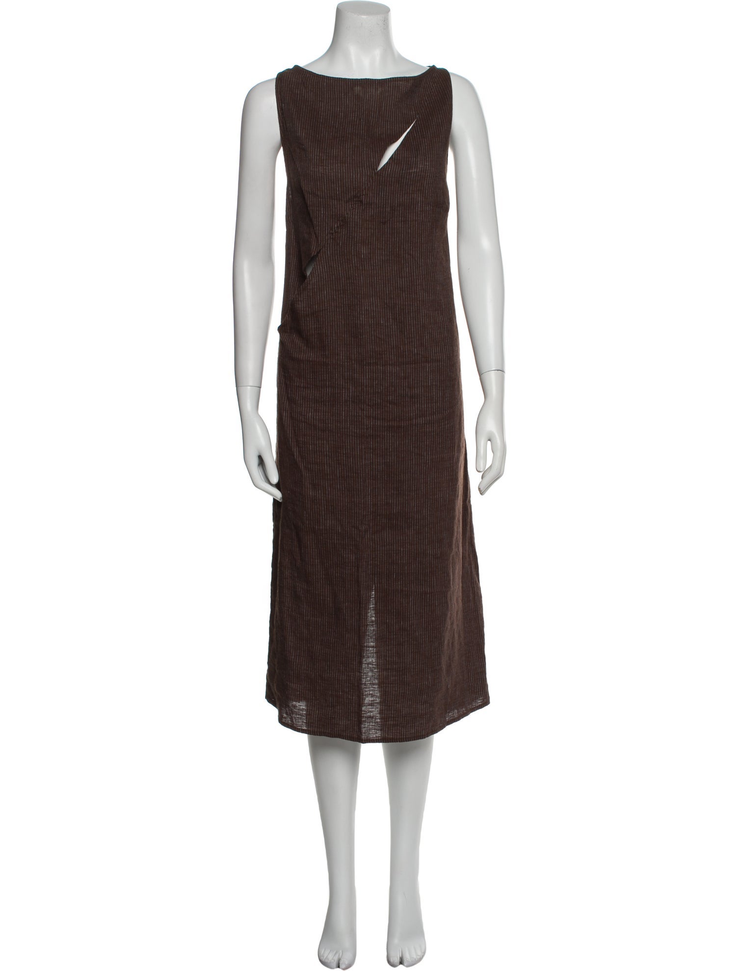 Deiji Studios Linen Midi Length Dress