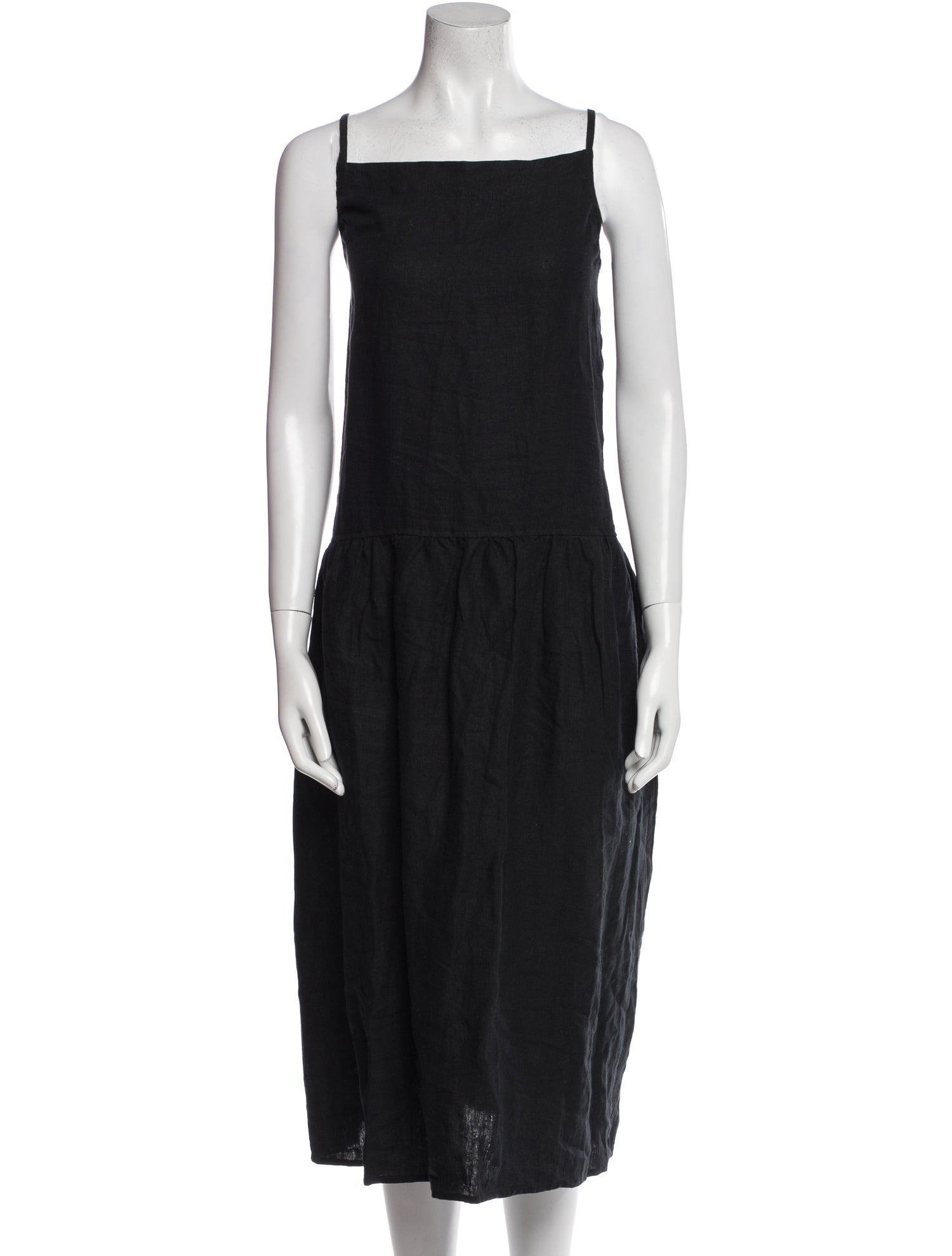 Deiji Studios Linen Midi Length Dress